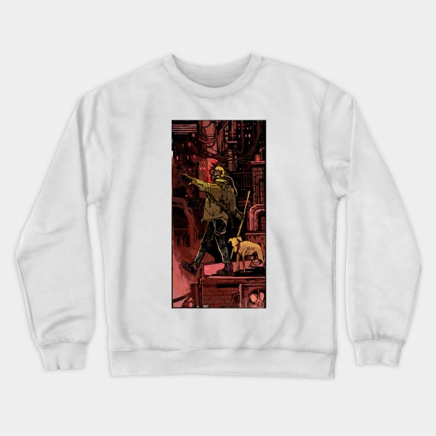 The Fool (Cyberpunk Tarot) Crewneck Sweatshirt by Joshessel